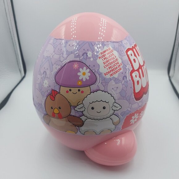 NEW Russ Bum Bumz Springbumz 7.5" Spring Easter Surprise Plush Toy Pink Egg - Picture 3 of 4